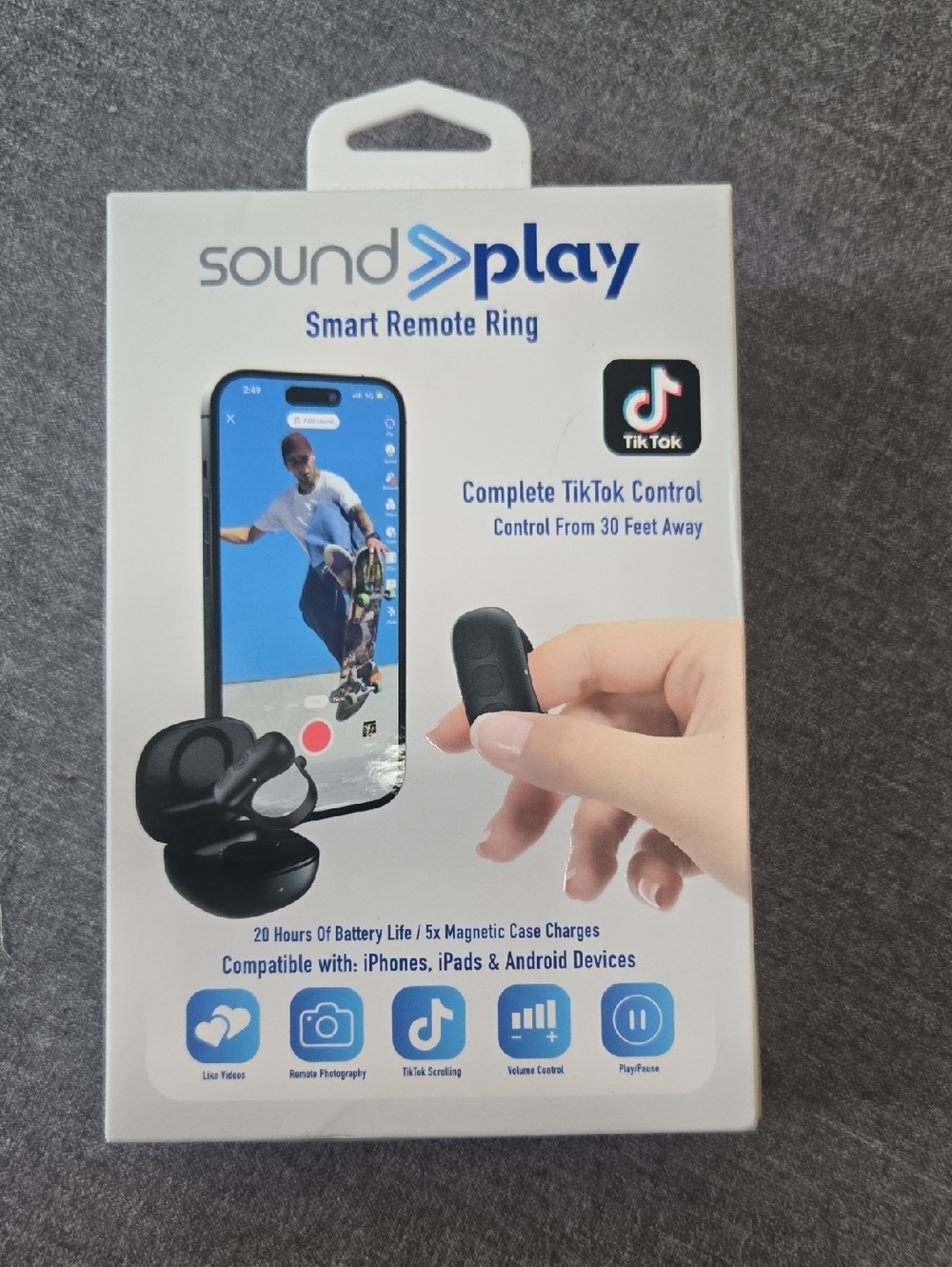 Smart Remote Ring - Black